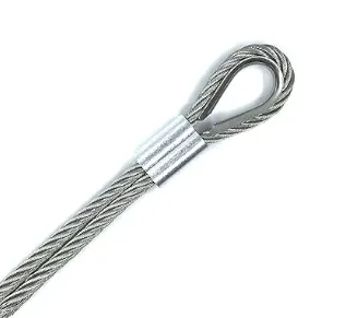 12PCS M10 引力線フィッティングと直径3/8インチワイヤロープのためのステンレス鋼指先 2