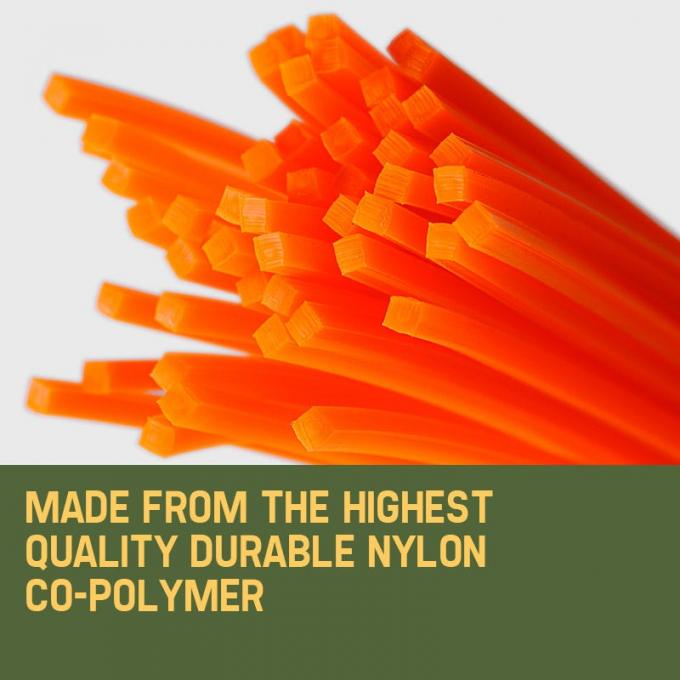 広 2.4MM 0.094' 1LBナイロントリマーライン ハンク 草刈り機のための卸荷パック 3