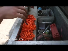 耐候性安全障壁のための黄色のプラスチックチェーン オーダーメイド OEM 承認