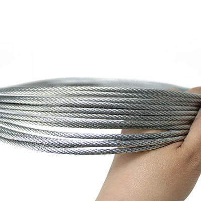購入 炭酸鋼級 4x31 8.3mm ホットディップ 吊り台用 熱浸し電圧鋼鉄ワイヤロープ online manufacture