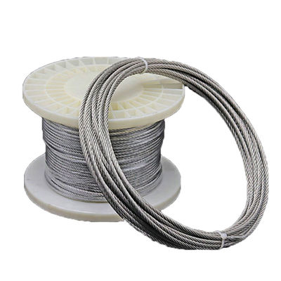 良い価格 6x7/6x19/6x36 鋼筋ロープケーブル 1000N - 100000N 張力強度 オンライン