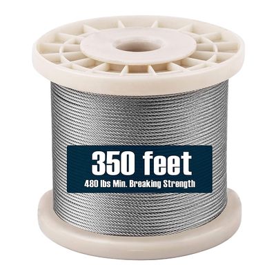 購入 グレード 300シリーズ AISI 304/316 7*19 直径 10mm 明るい/コーティングステンレス鋼線ロープ online manufacture