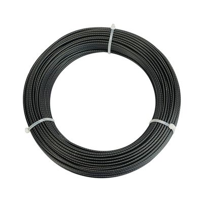 購入 PP/PE/PU/PVC/PA/ナイロン 1.2-1.8mm 黒色ポリプロピレンで覆われた鋼鉄ワイヤロープ 7x7 許容度 ±1% Si 含量 % 01 online manufacture