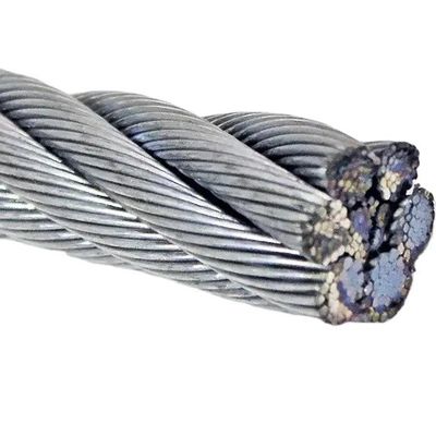 購入 1' 7/8'' 合金のない鋼筋電熱コアワイヤロープ 6x26 IWRC/6*26 建設プロジェクトのために圧縮されたスワッグ online manufacture