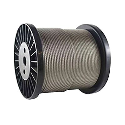 ステンレス鋼 張力 6*19W Iwr/6X19W Iwrc 切断サービスと張力強さのために14mmグリース潤滑液ワイヤロープ