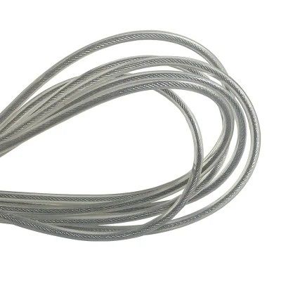 購入 透明色 PPコーティングステンレス鋼ケーブル 0.8mm 1x19 カーテンロープ 非合金型赤色炭素鋼級 online manufacture