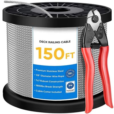 購入 DIY デッキまたは階段ケーブル 1/8 