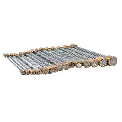 購入 1x7 1x19 亜鉛で覆われた鋼鉄の線糸,容量 ±1%と炭素鋼材 online manufacture
