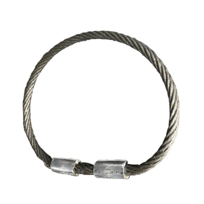 良い価格 Galvanized Steel Wire Rope Lifting Sling Hand Rigging Slings With Thimble for Crane オンライン