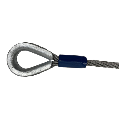 良い価格 Factory Price Tower Crane Wire Rope Sling 1770 Galvanized Carbon Steel Iwrc Wire Rope Sling 6*37 Sling オンライン