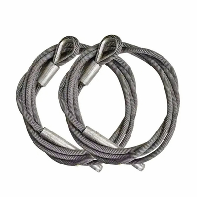 良い価格 Galvanized Steel Wire Rope Sling for Hose Handling Cranes & Provision Cranes &Free Fall Lifeboats With Thimble オンライン