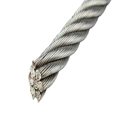 良い価格 磨いた仕上げ 7X19 16mm 304 建物の材料のためのステンレス鋼ワイヤロープ 3.1-1090kg/100 オンライン