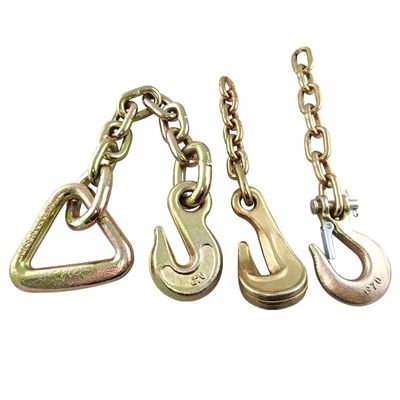 黄亜鉛塗装 高強度G70輸送チェーン 20Mn2素材のフック