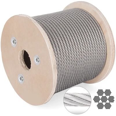 良い価格 冷熱鋼 AISI 304 316 振動 8x19S FC Dia 27mm エレベーター用ワイヤロープ オンライン