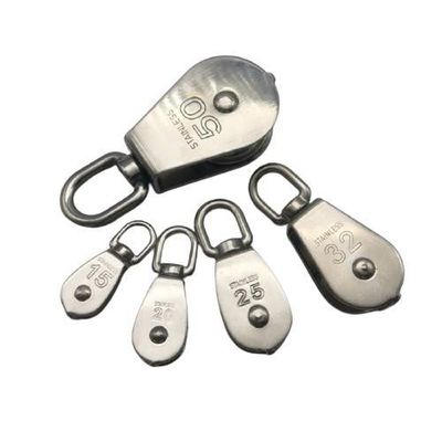 良い価格 建設用リグリング ハードウェア シングルホイール スウィーベルポリーブロック ステンレス鋼 オンライン