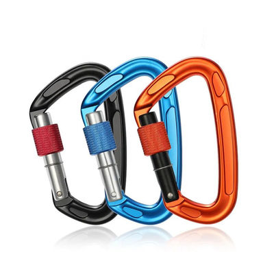 良い価格 24KN アウトドア カスタム ロゴ アルミ クライミング スナップ フック キャラビナー 重工業製品 オンライン