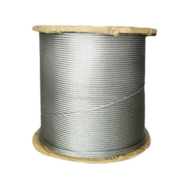 良い価格 不加熱 6x36 スチールワイヤロープ 12mm から 44mm 直径 様々なリフティングアプリケーションに適しています オンライン