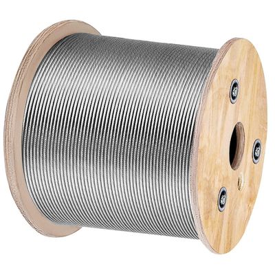 良い価格 1x19 型 316 ステンレス鋼 建築 ASTM A 475 高張力 7 ワイヤのガルバン化 0.33mm スチールストランド ガルバン化 鋼ケーブル オンライン