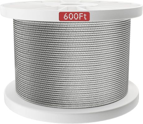 良い価格 ステンレス鋼 3/16 7x7 ケーブルレインリングキット用の航空用ワイヤロープ 海上級 鮮明で特殊な冷却鋼 オンライン