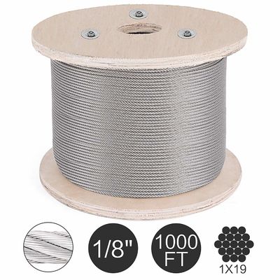 良い価格 T316 ステンレス鋼ロープ 1000ft 3/16