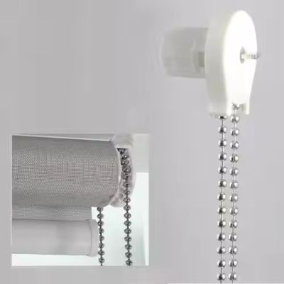 良い価格 卸売 ローラーシェード コンポーネント 4.5*6mm ローラーブラインドボールチェーン ブラインド用の金属のビーズチェーン オンライン