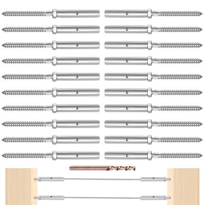良い価格 T316 3/16インチステンレス鋼ケーブルレインリングハードウェア ステンレス鋼ケーブル ラグスクリューとカスタマイズ可能なパッケージング オンライン