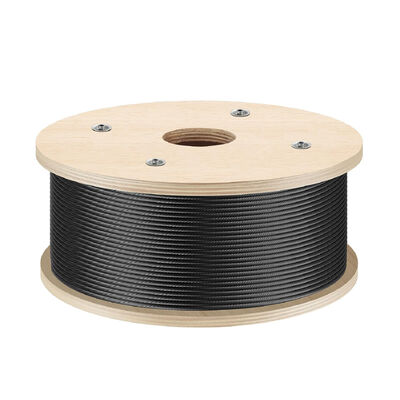 良い価格 3/16 ′′ 7x19 316SS ステンレス鋼線ロープ ブラック 酸化 冷気圧 鋼の折りたたみ プロセス AiSi 標準 オンライン