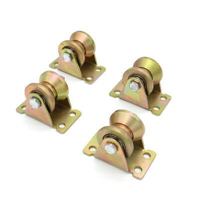 良い価格 ゲート ドア ハードウェア アクセサリー スライディング ドア ローラー ホール カスター V-グルーブ トラック ホール オンライン