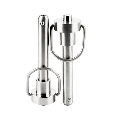 良い価格 ステンレス鋼リングハンドル 鍵付けピン ボールロックピン ボタン付き クイックリリープピン オンライン