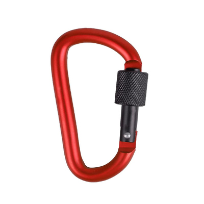 良い価格 キャンプ、釣り、アウトドアでの使用に適した、カラフルな6kN D型アルミニウム製Dリングキーリングクリップロックカラビナ オンライン
